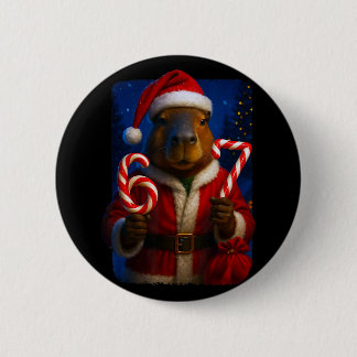 Lustige 67 Santa Capyra Six Seven Ironische Weihna Button