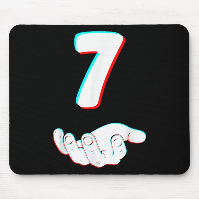 Lustige 67 Sechs Sieben Meme-Paar passende Hallowe Mousepad (Vorne)