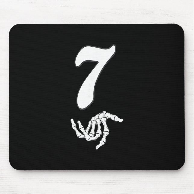 Lustige 67 Sechs Sieben Meme Paar passende Hallowe Mousepad (Vorne)