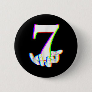 Lustige 67 Six Seven Meme Paar passende Halloween Button