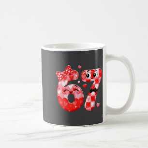 Lustige 67 Valentins Meme Sechs Sieben Herz 6 7 Fr Kaffeetasse