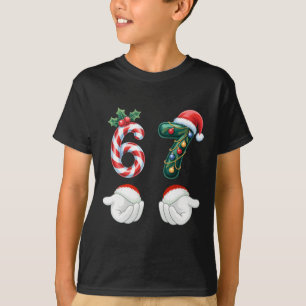 Lustige 67 Weihnachts-Pyjamas Sechs Sieben Meme 6 T-Shirt