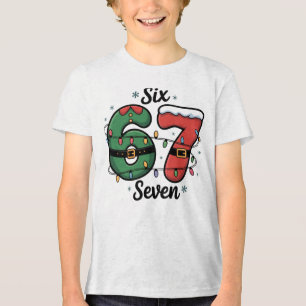 Lustige 67 Weihnachtslichter Feiertage für Kinder Tri-Blend Shirt