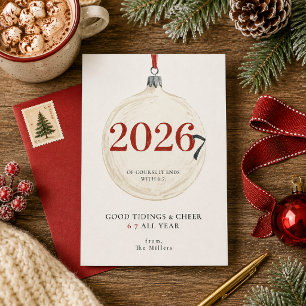 Lustige 6 7 das ganze Jahr 2026 Weihnachts-Postkar Feiertagspostkarte