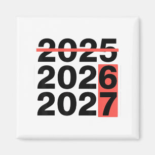 Lustige 6 7 Party Frohes Neues Jahr 2026 2027 67 M Magnet