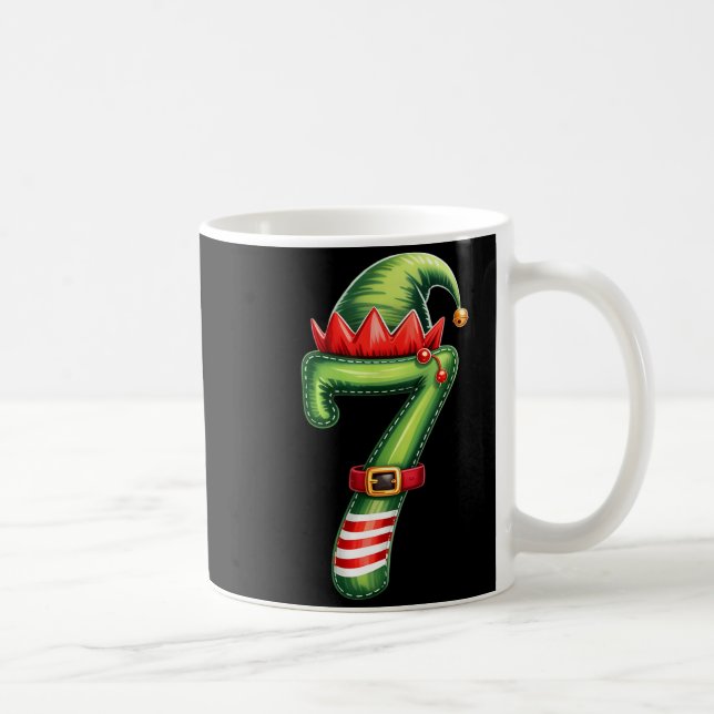 Lustige 6 7 Sechs Sieben Meme Paar passende Weihna Kaffeetasse (Rechts)