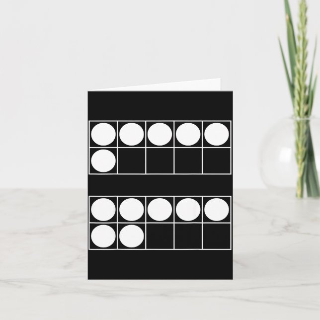 Lustige 6 7 Zahl Lehrer Schüler Sechs Sieben Meme  Karte (Vorderseite)