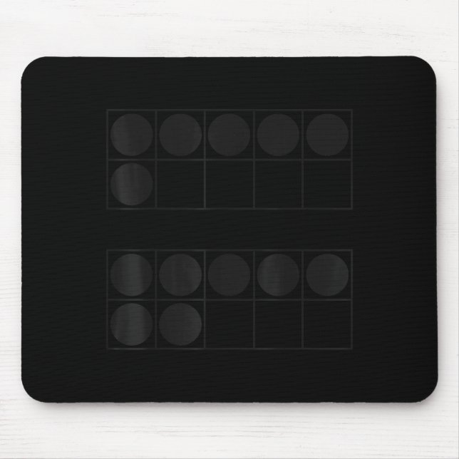 Lustige 6 7 Zahl Lehrer Schüler Sechs Sieben Meme  Mousepad (Vorne)