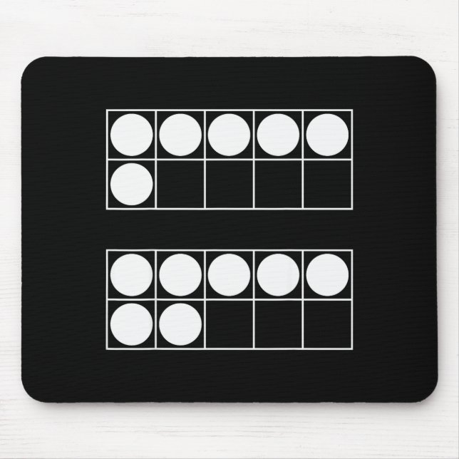 Lustige 6 7 Zahl Lehrer Schüler Sechs Sieben Meme  Mousepad (Vorne)