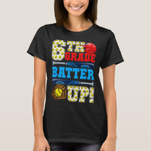 Lustige 6. Klasse Batter Up Softball Erster Schult T-Shirt