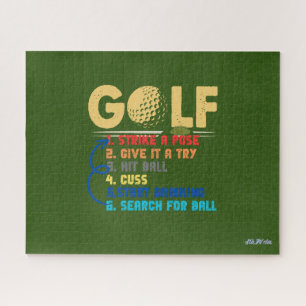 lustige 6 Stufen Golfplatz Puzzle