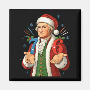 Lustige 7-6 6-7 George Washington Santa 67 Meme Ch Magnet