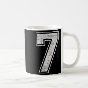 Lustige 7 Nummer Sieben Grafik Gruppe Halloween Ge Kaffeetasse