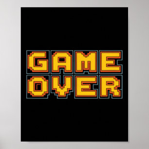 Lustige 80er Retro-Arcade-Videospiel-Nostalgie-Gam Poster