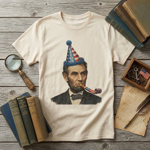 Lustige Abraham-Lincoln-Party-Feier T-Shirt