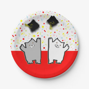 Lustige Abschlussfeier Pappteller