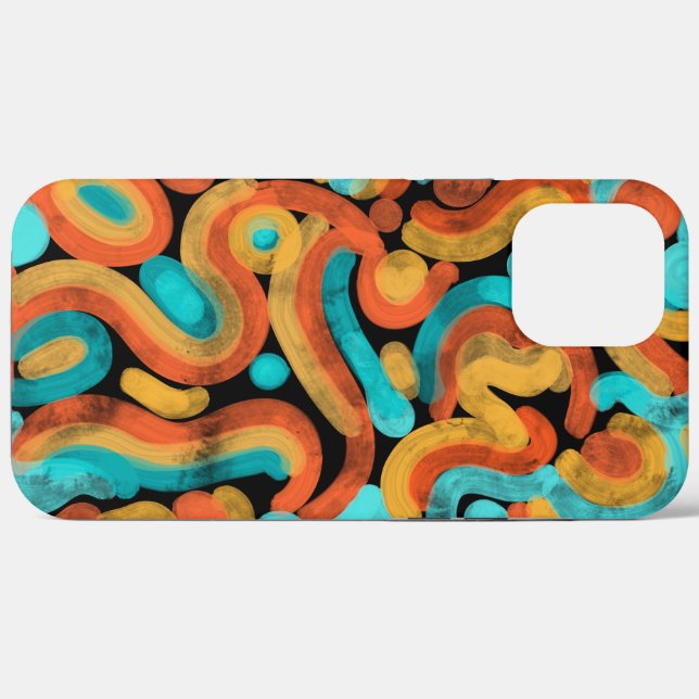 Lustige, abstrakte, bunte Handyhülle Case-Mate iPhone Hülle (Rückseite (Horizontal))