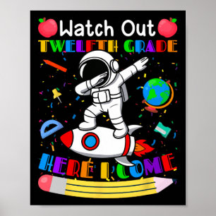 Lustige Achtung Senior Hier Komme Ich Astronaut  Poster