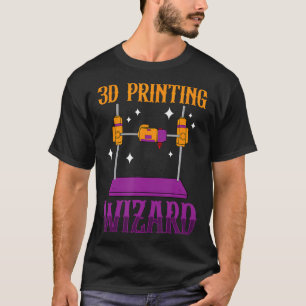 Lustige additive Fertigung 3D-Druck-Magie-Zauberer T-Shirt