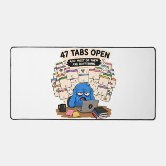 Lustige ADHD 47 Tabs geöffnet Gel-Handgelenkauflag Schreibtischunterlage