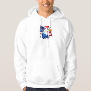 Lustige Adler-Sonnenbrille-Freiheits-Hoodie Hoodie