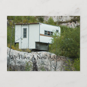 Lustige Adressenänderung Karte - lange verloren