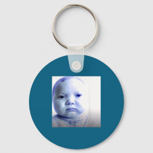 Lustige Ai-Baby-Meme-Grafikillustration Schlüsselanhänger