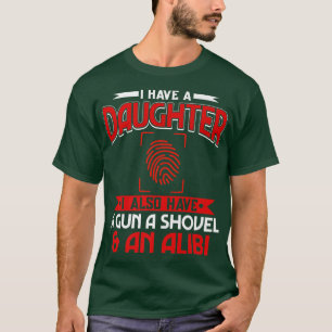Lustige Alibi-Party-Nacht-Witz-Zitate Sarkastisch T-Shirt