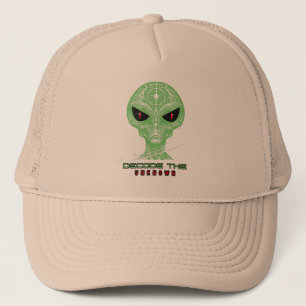 Lustige Alien-Trucker-Mütze – Geschenk für UFO-Lie Truckerkappe