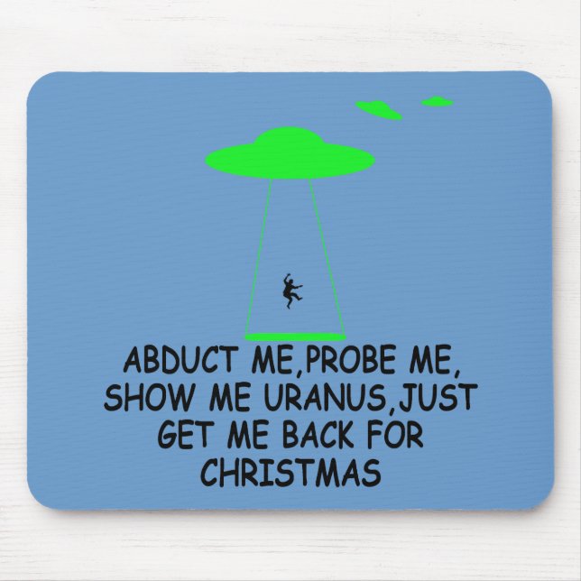 Lustige alienabduktion mousepad (Vorne)