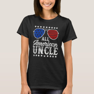 Lustige All American Onkel Sonnenbrille USA 4. Jul T-Shirt
