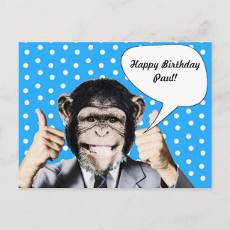 Lustige allein personalisierbare Postkarten