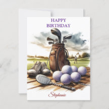 Lustige Alles Gute zum Geburtstag Golfball Liebhab