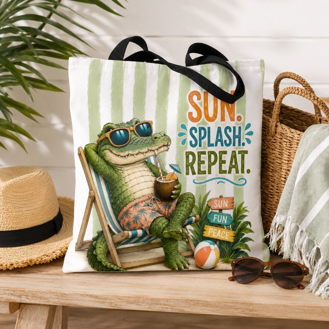 Lustige Alligator-Strandtasche (Von Creator hochgeladen)