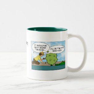 Lustige Alligatorpufferspeicher Geocaching Zweifarbige Tasse