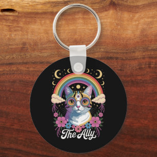 Lustige Ally Ca Pride Sonnenbrille Gay Pride LGBTQ Schlüsselanhänger