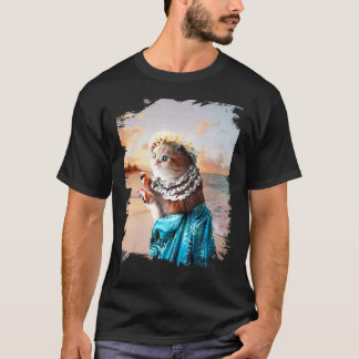 Lustige Aloha Hawaiianische Katze T-Shirt