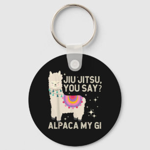 Lustige Alpaka Jiujitsu Martial Arts Brasilianisch Schlüsselanhänger