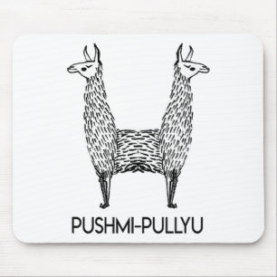 Lustige Alpaka Lama Style, Pushmi-pullyu Yoga Mousepad
