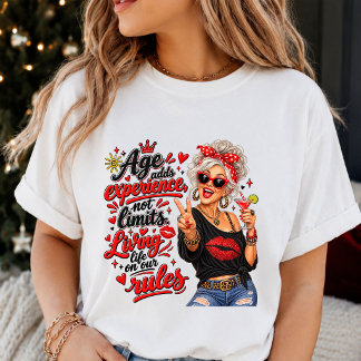 Lustige alte Frau - Erfahrung durch Alter, nicht G Tri-Blend Shirt