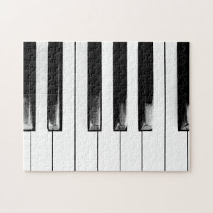 Lustige alte Klaviertasten Puzzle
