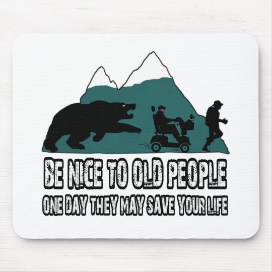 Lustige Alte Leute Mousepad Zazzle At