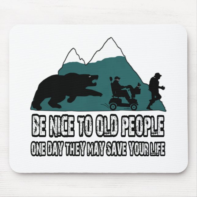 Lustige alte Leute Mousepad (Vorne)