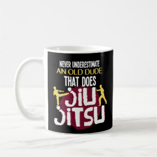 Lustige alte Typ Jiu Jitsu Kaffeetasse
