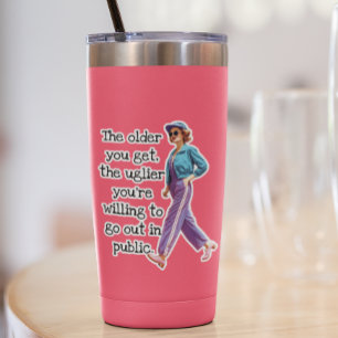 Lustige Älter wirst du Sarkastische Retro Hausfrau Aufkleber