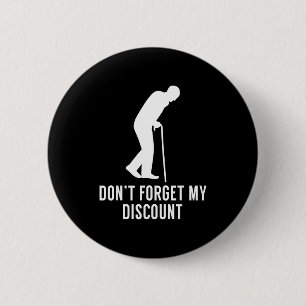 Lustige ältere Person Scherzgeschenk Senior Bürger Button