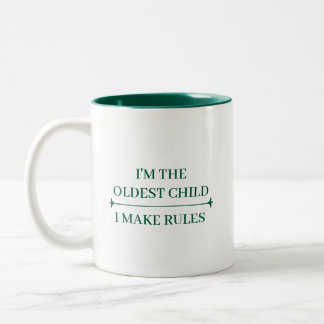 LUSTIGE ÄLTESTE KIND COOLE ZITATE INDIVIDUELLISIER ZWEIFARBIGE TASSE