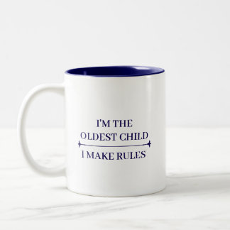 LUSTIGE ÄLTESTE KIND COOLE ZITATE INDIVIDUELLISIER ZWEIFARBIGE TASSE