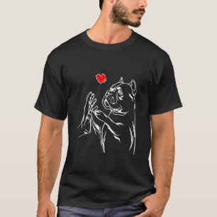 Lustige amerikanische Bully-Liebe Süße Pitbull-Hun T-Shirt