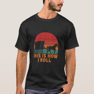 Lustige Amish Pferd & Buggy So rolle ich Lanca T-Shirt